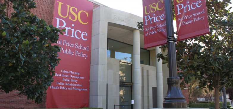 USC- Price Building w Banners